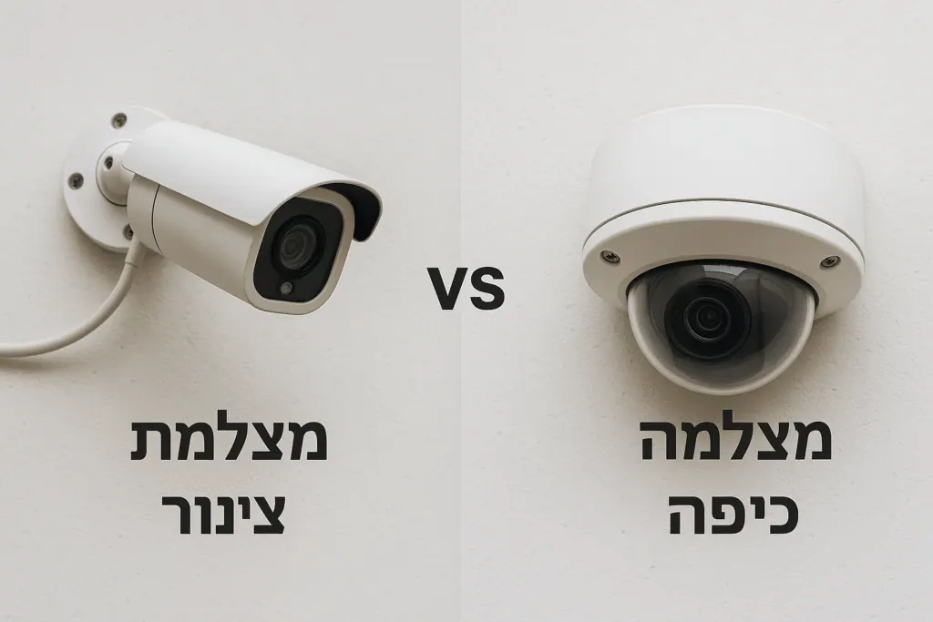 התקנת מצלמות אבטחה השוואה